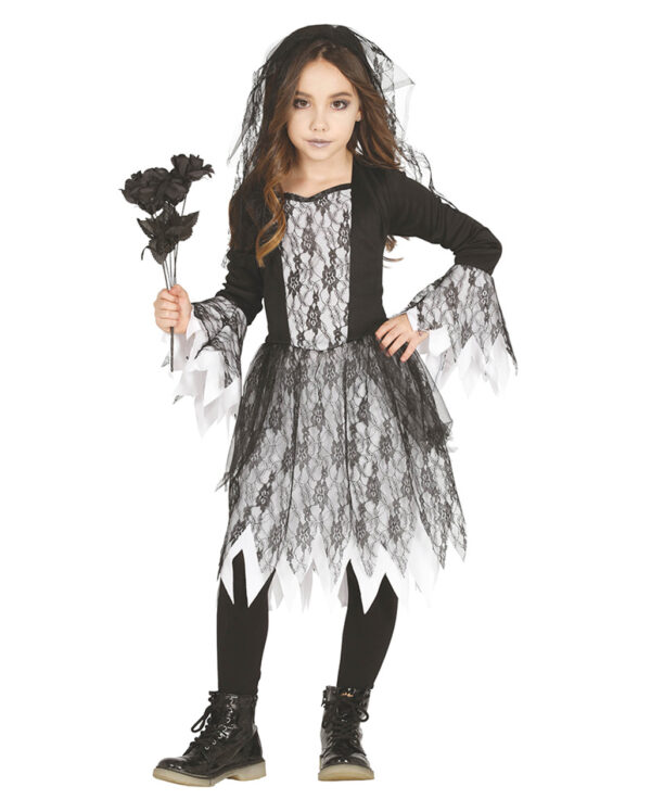 Gothic Ghost Girl Kostüm für Halloween XL