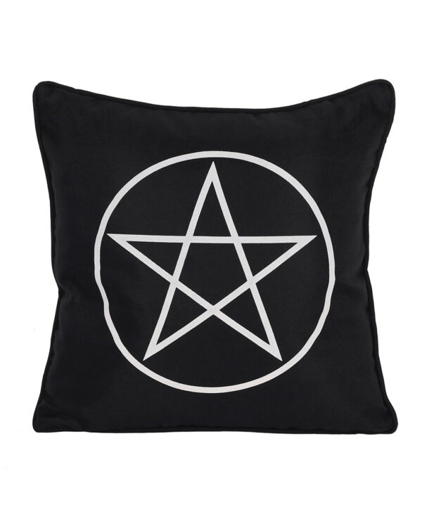 Gothic Pentagramm Kissen 35cm als Wohnaccessoire