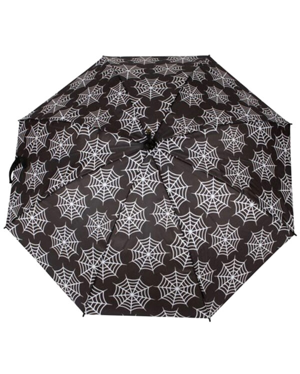 Gothic Regenschirm mit Spinnweben Motiv  Gothic Mode