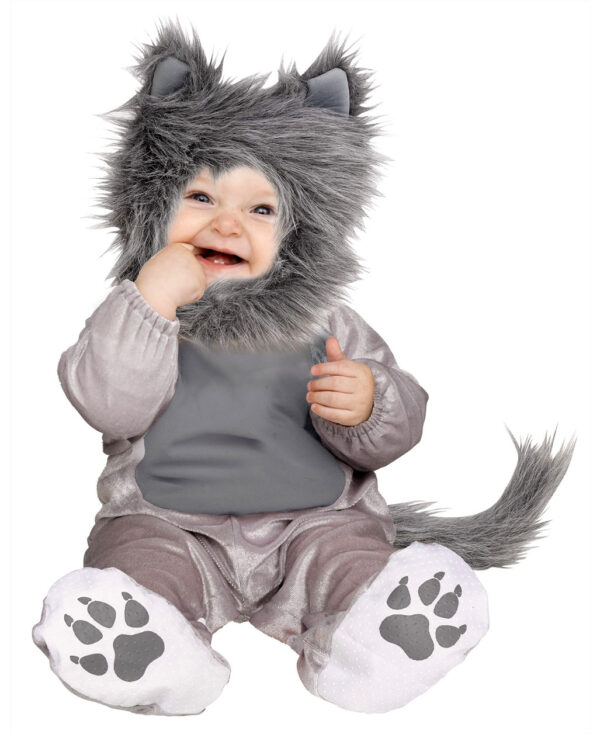 Frecher Wolf Kleinkinderkostüm  Halloween Baby Kostüm XS