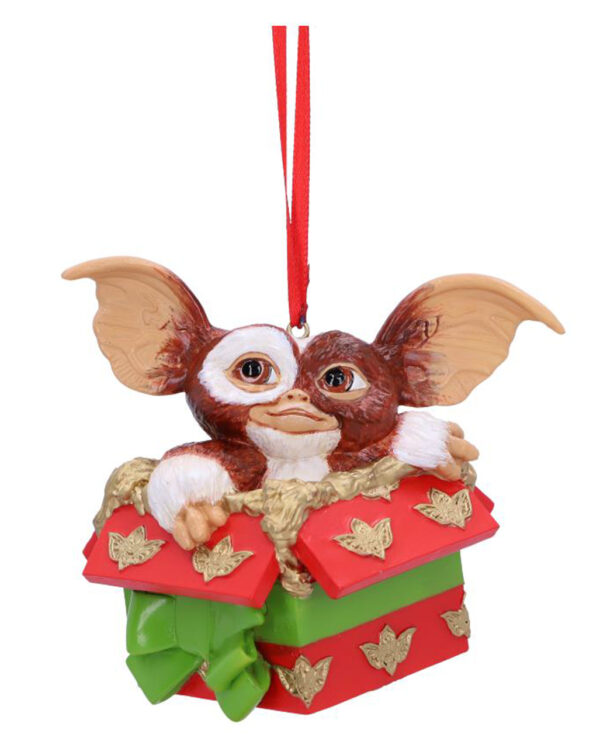 Gremlins Gizmo im Geschenkpaket als Weihnachtskugel 10cm ➤