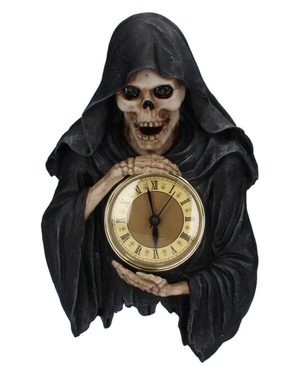 Grim Reaper Wanduhr als Gothic-Wanddeko