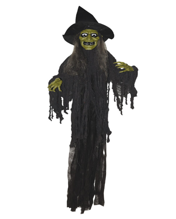 Grüne Halloween-Hexe Hängefigur 200cm bestellen