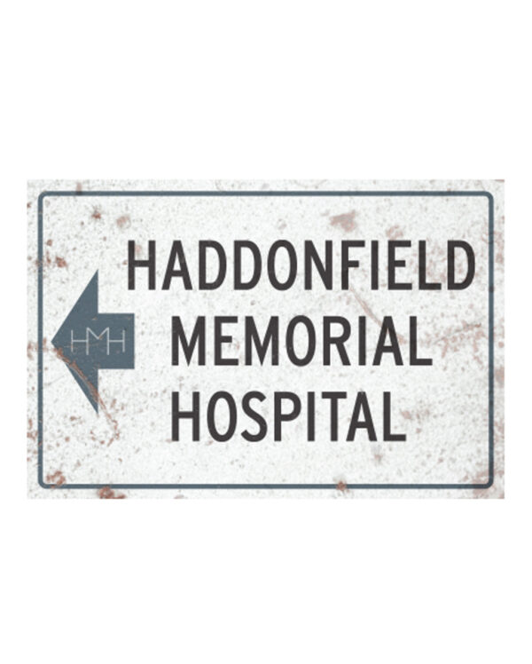 Halloween 2 Haddonfield Hospital Metallschild kaufen