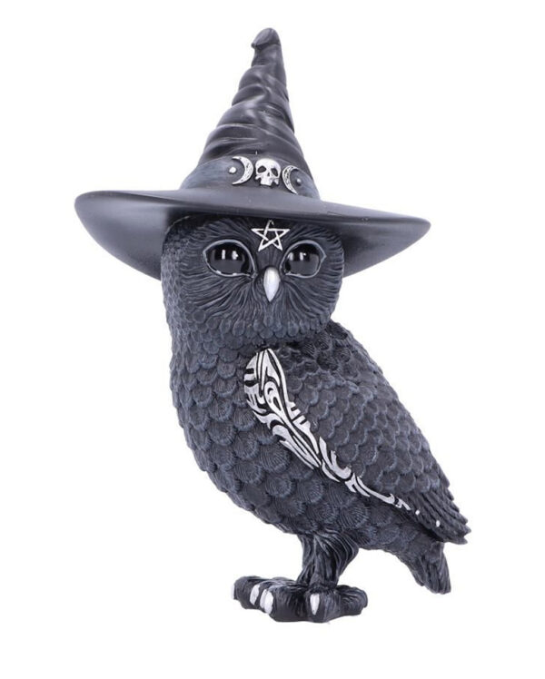 Halloween Eule mit Hexenhut 13,5cm online kaufen