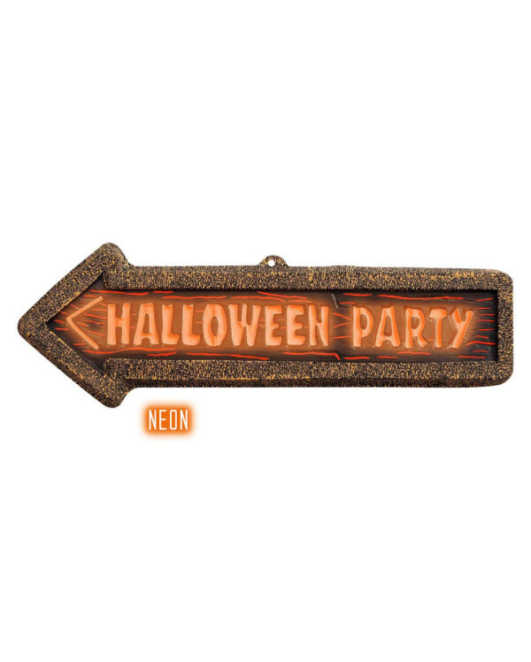 Halloween Party Hinweisschild 56 x 17 cm kaufen