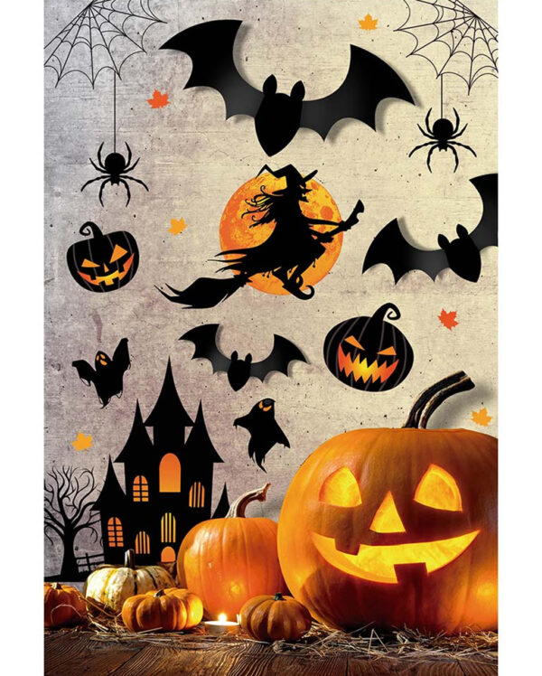 Halloween Silhouetten Wand Sticker als Halloween Deko