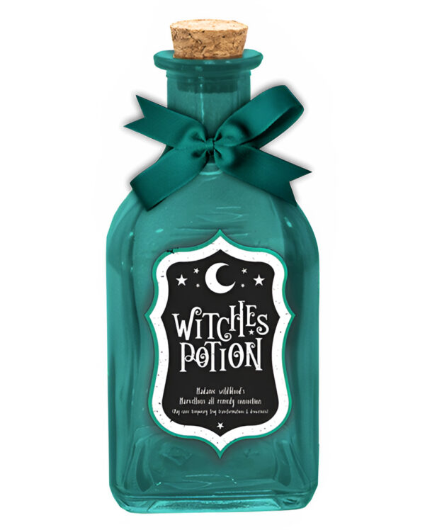 Halloween Witches Potion Deko Glasflasche 14cm ★