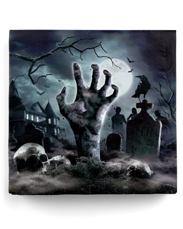 Halloween Zombie Friedhof Servietten 12 St. ★ kaufen