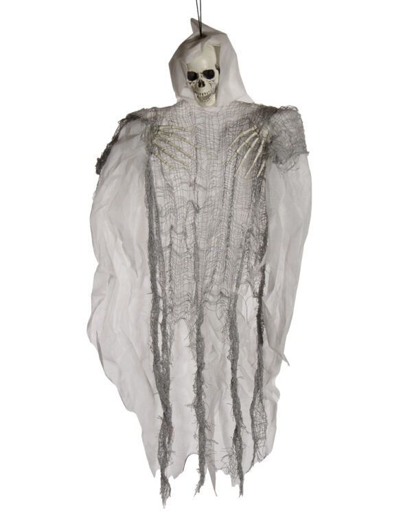 Hanging White Reaper 77cm Halloween Deko