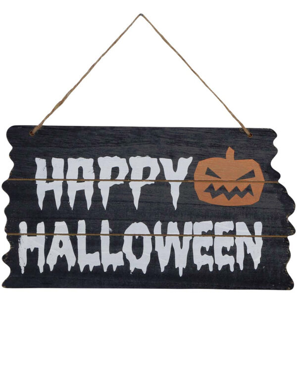 Happy Halloween Holzschild 19x34cm für Halloween