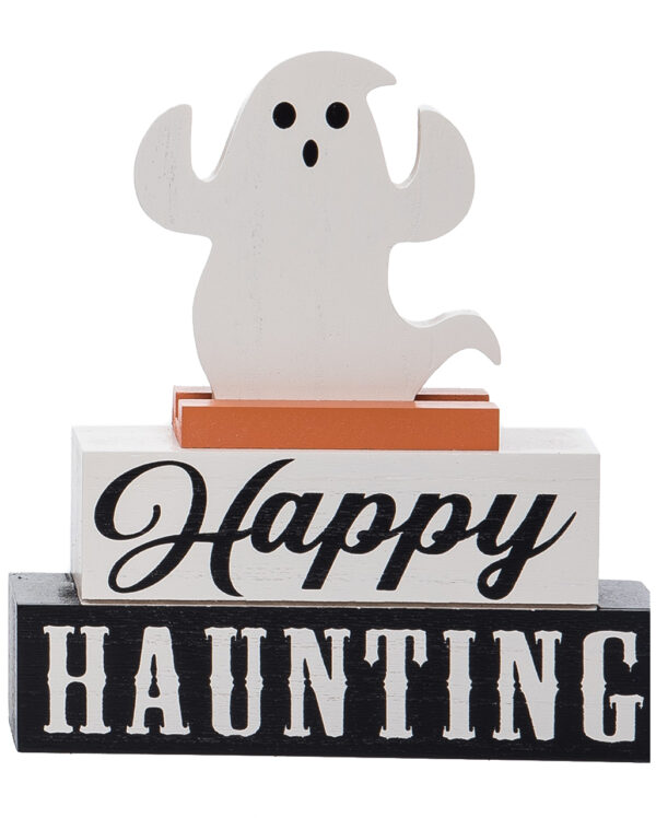 Happy Haunting Halloween Tischdeko mit Geist