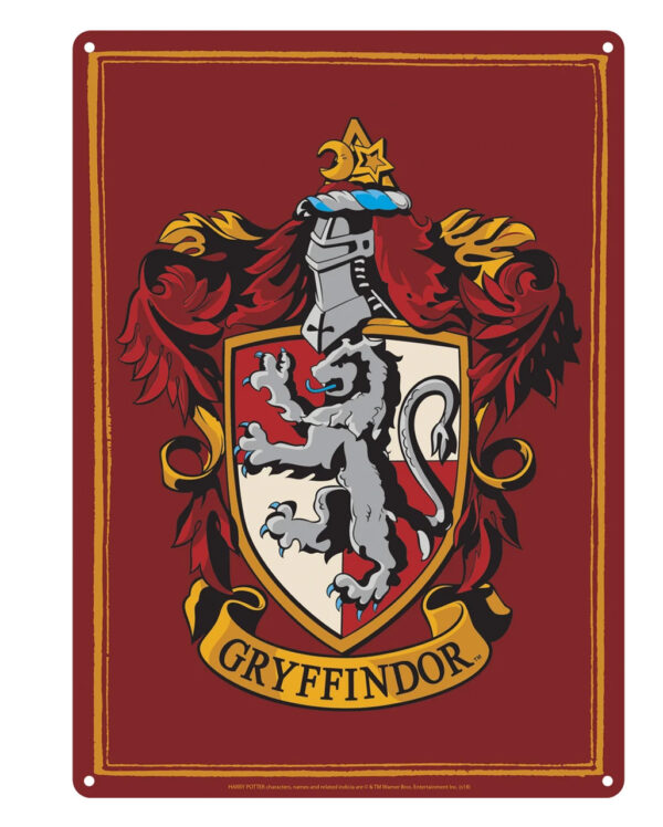 Harry Potter Gryffindor Metallschild DIN A5