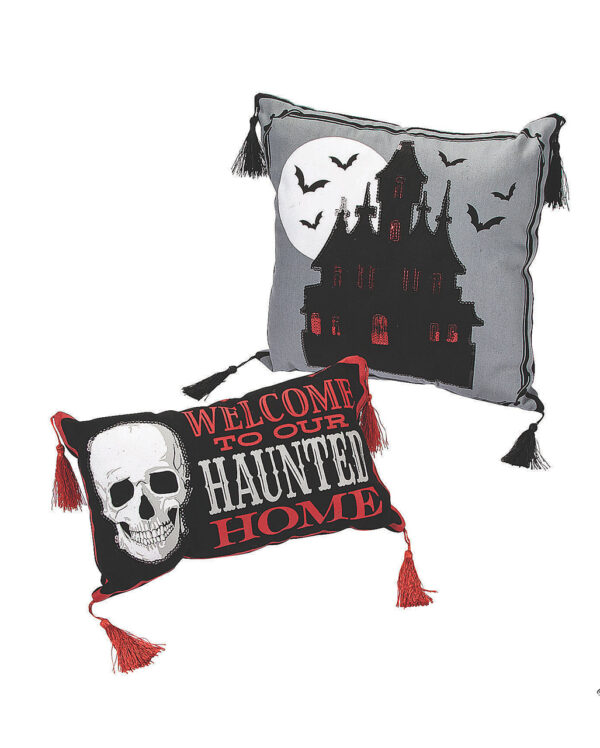 Haunted Home Halloween Dekokissen ★ Wohnaccessoire