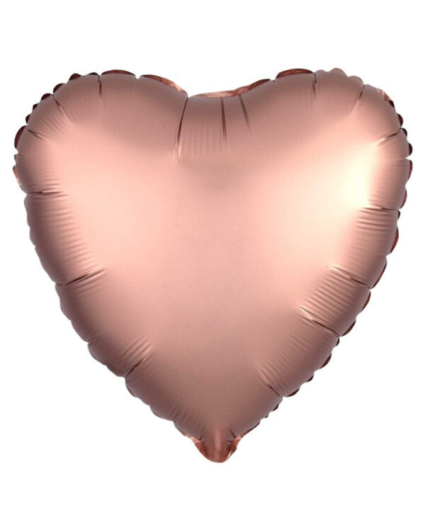 Herz Folienballon Rosegold als Geschenkidee