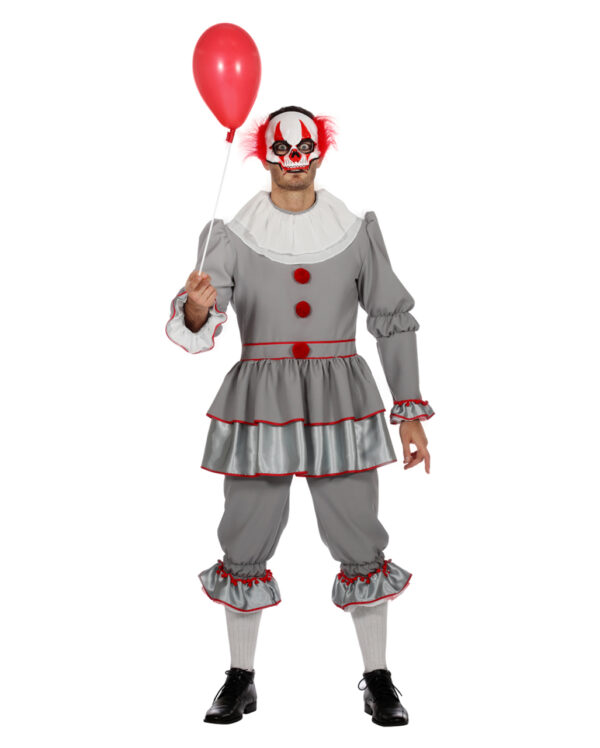 Horror Clown Herren Kostüm für Halloween 60