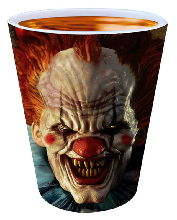 Horrorclown Circus Shot Becher 3 St. für Halloween