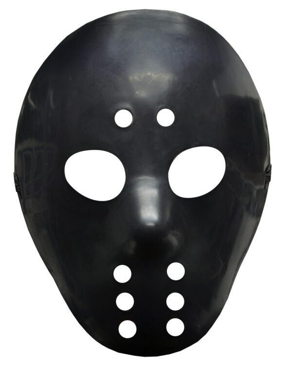 Jason Eishockey Maske Schwarz für Halloween