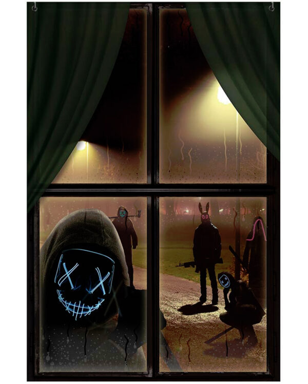 Killing Day Fenster Folie 80x120 cm  Halloween Deko