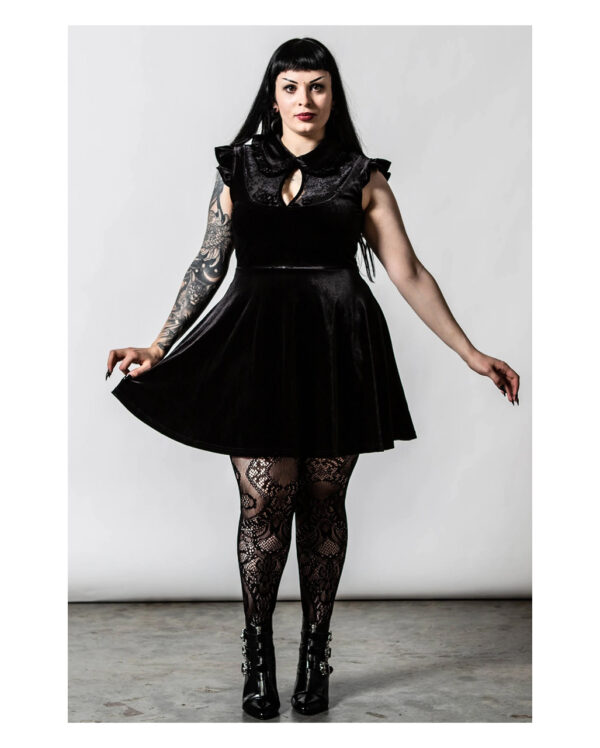 KILLSTAR Amaymon Kragenkleid mit Ausschnitt XL