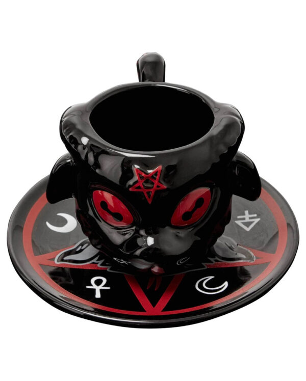 KILLSTAR Baphomet Tasse & Untertasse  Geschenkidee