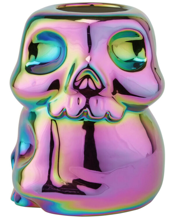 KILLSTAR Regenbogen Totenkopf Vase ★ Gothic Deko