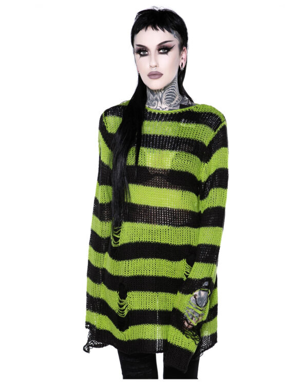 KILLSTAR Slimer Strickpullover  Gothic Fashion ✓ S