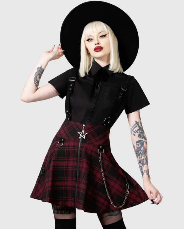 KILLTAR Study Hell Suspender Skirt Rot ordern 4XL