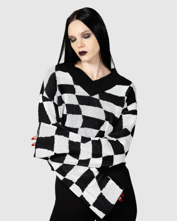 KILLSTAR Wicked Games Strick Pullover  Mode XXL