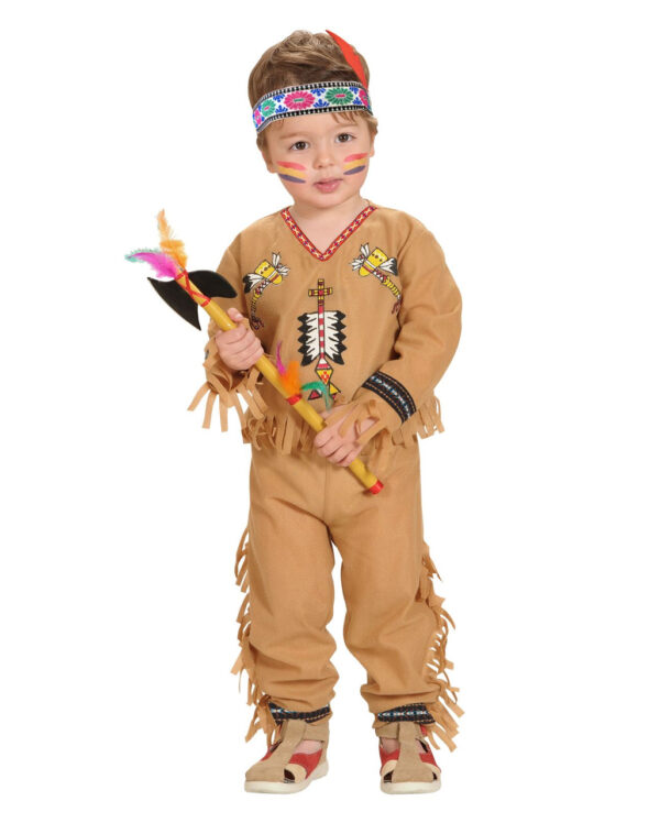 Kleiner Indianer Kleinkinderkostüm für Fasching ★