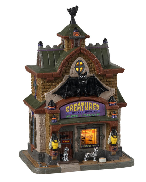 Lemax Spooky Town - Creatures Of The Night Pet Shop ✪