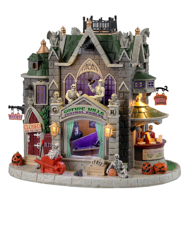 Lemax Spooky Town - Gothic Hills Funeral Parlor ✪