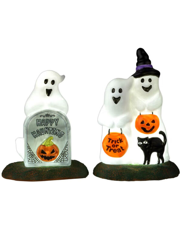 Lemax Spooky Town - Happy Halloween Ghosts 2er Set ★