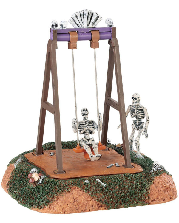 Lemax Spooky Town - Skeleton Swings  Gothic Wohndeko