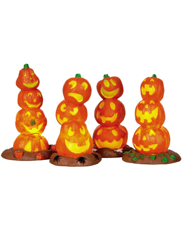 Lemax Spooky Town - Light Up Pumpkin Stack  4 Figuren