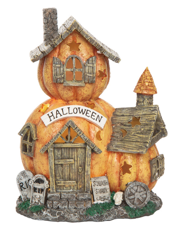 Leuchtendes Haunted Pumpkin Haus 28cm  Halloween Deko