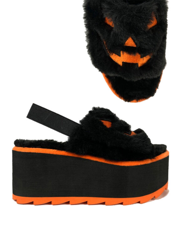 Lilly Jack O'Lantern Plateausandalen für Gothics 40