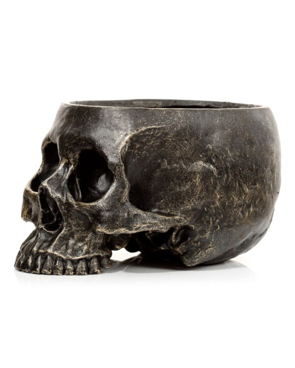 Marmorierter Gothic Totenkopf Pflanzentopf bestellen