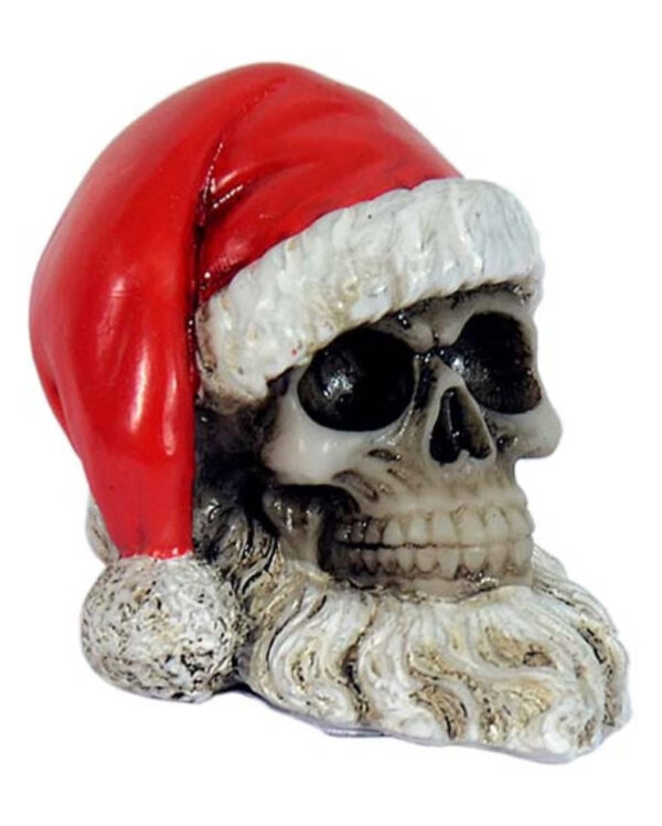 Mini Totenkopf mit Weihnachtsmütze 5,5cm ★