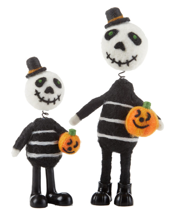 Mr. Skull mit Sohn im Set  Halloween Kinder Deko