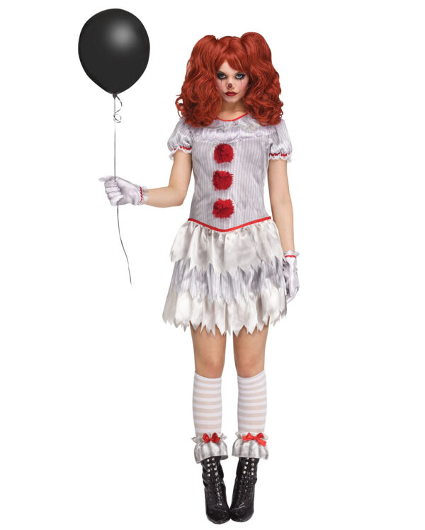 Evil Mrs Clown Kostüm für Erwachsene online kaufen L