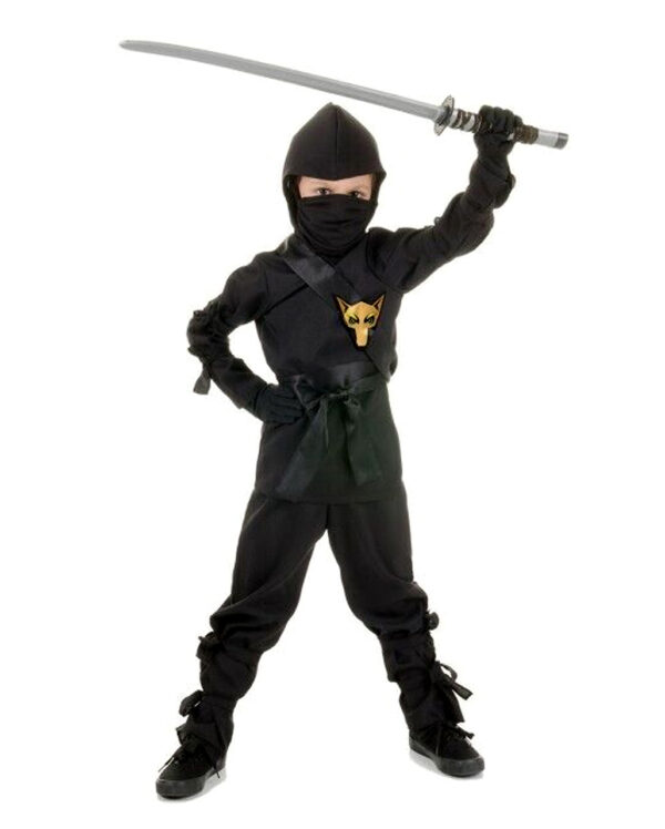 Ninja Kämpfer Kinderkostüm für Halloween & Fasching XL