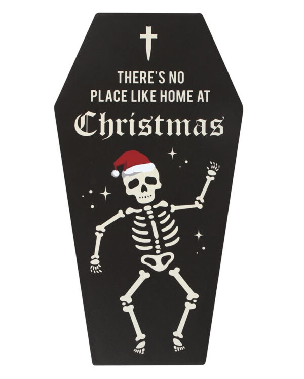 No Place Like Home Cryptmas Sarg Wandbild ➔ Deko ★