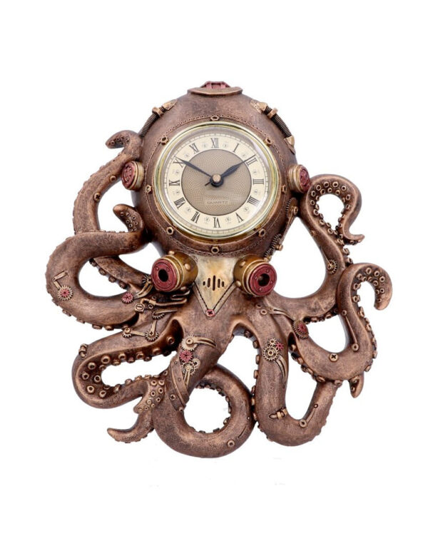 Octoclock Steampunk Oktopus Wanduhr ★