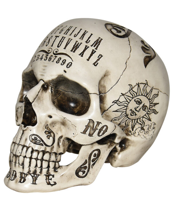 Okkulter Ouija Totenkopf 21cm  Gothic Wohndeko