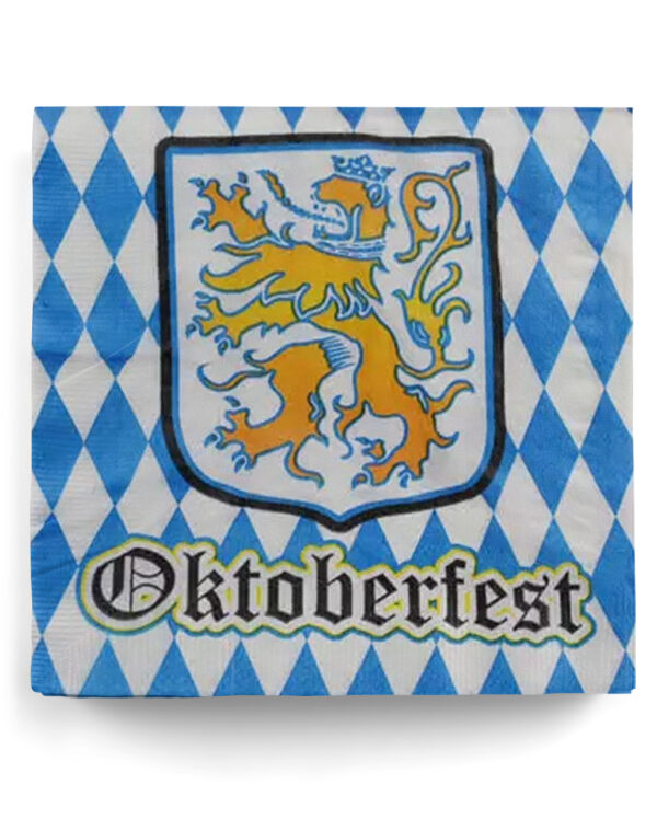 Oktoberfest Servietten 16 St. bayerische Rauten Serviette