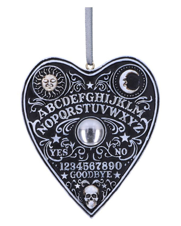 Ouija Board Planchette als Hängeornament 8,5cm ★ Gothic Deko