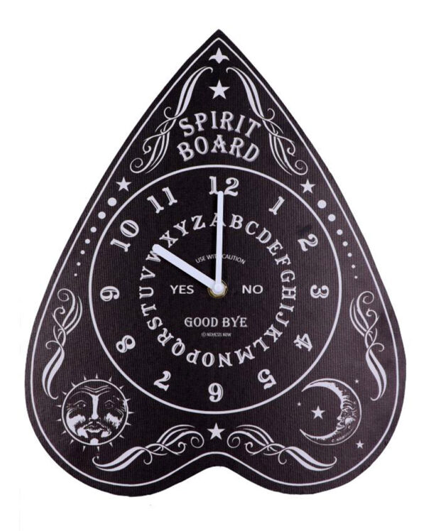 Ouija Brett Wanduhr 34cm  Spirit Board Wohndeko