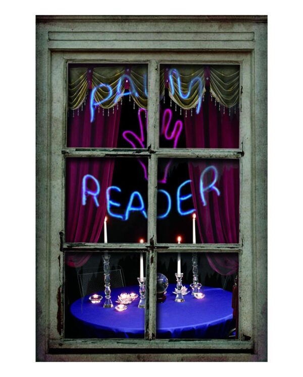 Palm Reader Fensterdeko  Halloween Fensterfolie