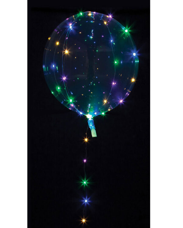 Party Kugel Ballon mit bunter LED Lichterkette ➔